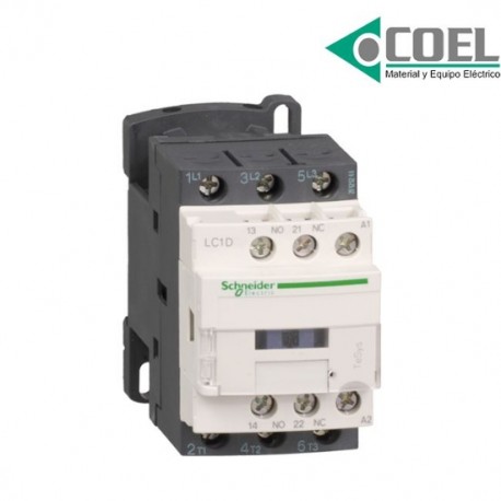 CONTACTOR MAG 3 POLOS 12A 440VCA 1NA-1NC TESYS TELEMEC LC1D12R7