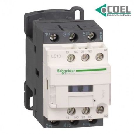 CONTACTOR MAG. 3P 18A 48V CA 1NA-1NC TESYS TELEMEC LC1D18E7