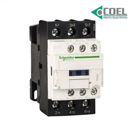 CONTACTOR MAGNÉTICO - 3POLOS - 32AMPERES - 110V - CORRIENTE ALTERNA - 1NA/1NC - TESYS - LC1D32F7 - SCHNEIDER ELECTRIC