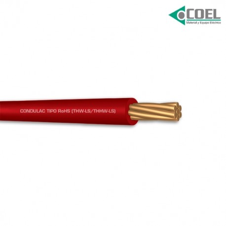 CABLE THWLS 90 600V CALIBRE 8 CONDULAC ROJO MTO CTHW8R