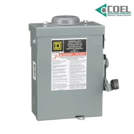 INTERRUPTOR DE SEGURIDAD 3P 30A NEMA 3R DU321RB