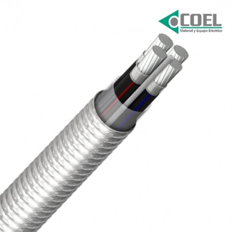 CABLE DE ALUMINIO VIAKON CALIBRE 4 - 600V - XLPE- 6AWG+1N- 8000 - XHHW-2 - ST81