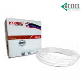 CABLE DE COBRE THW LS CALIBRE 10 BLANCO KOBREX CK10B1000